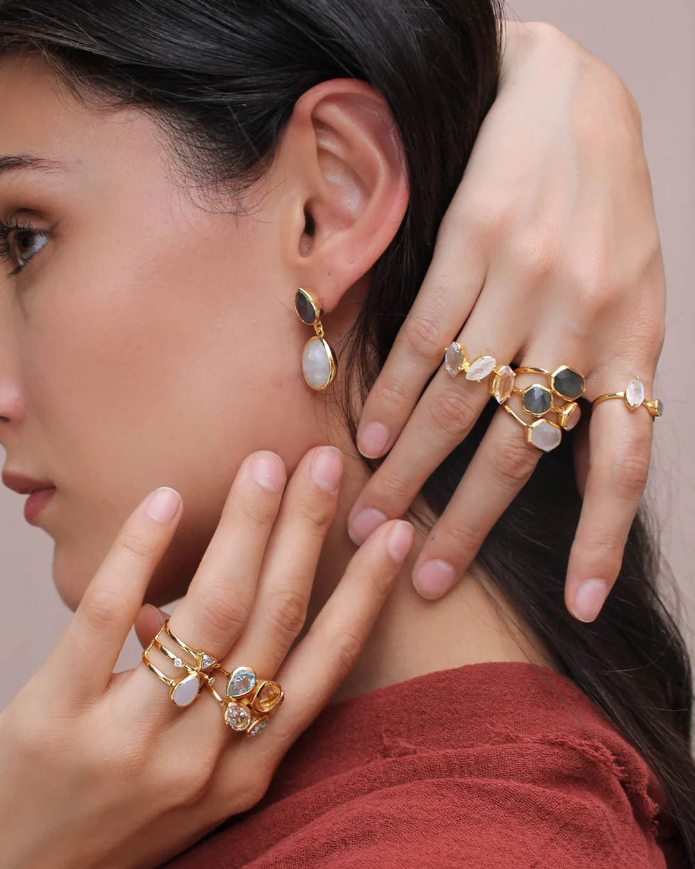 Ocean Breeze Layered Ring