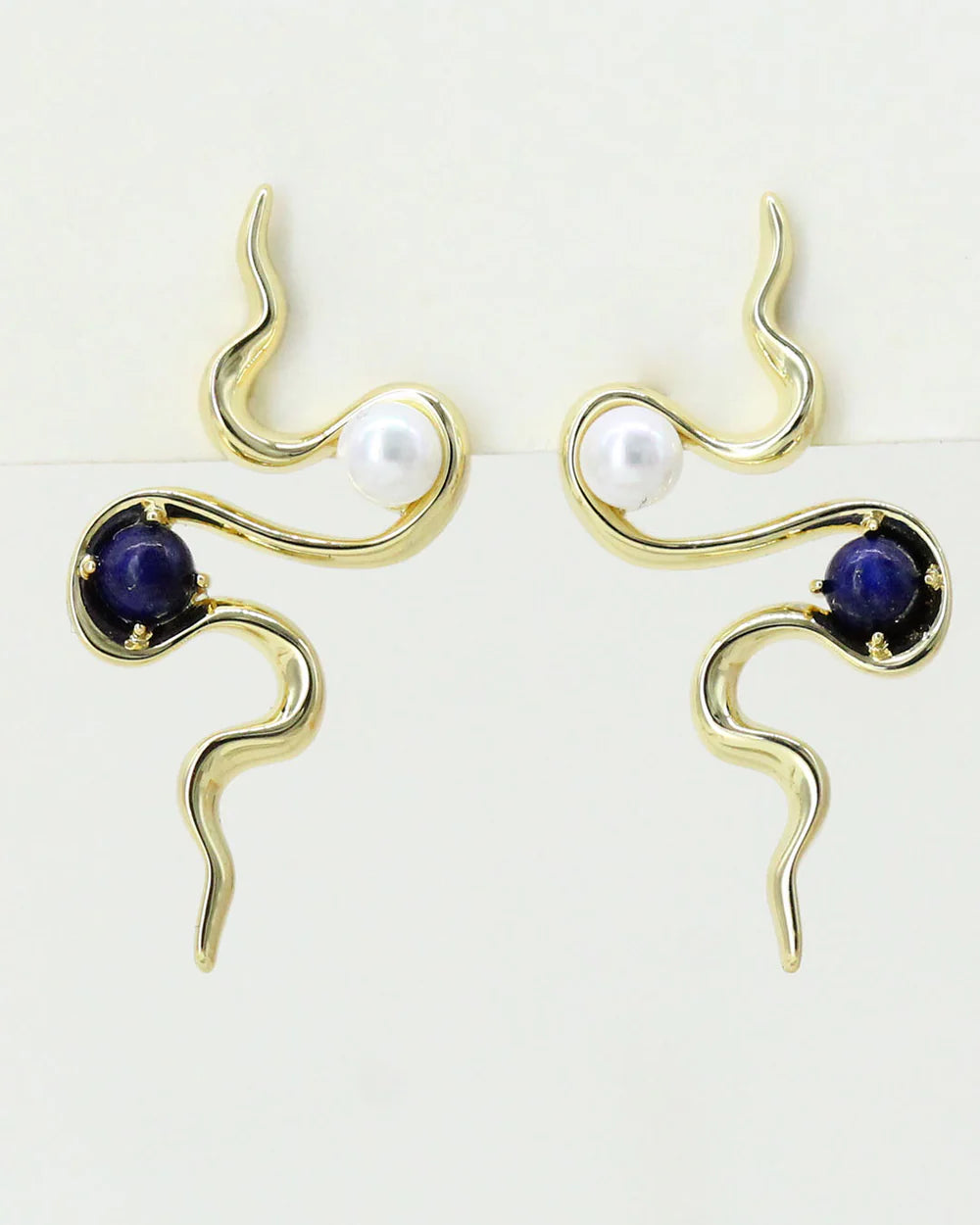 Curvy Serpent Earrings