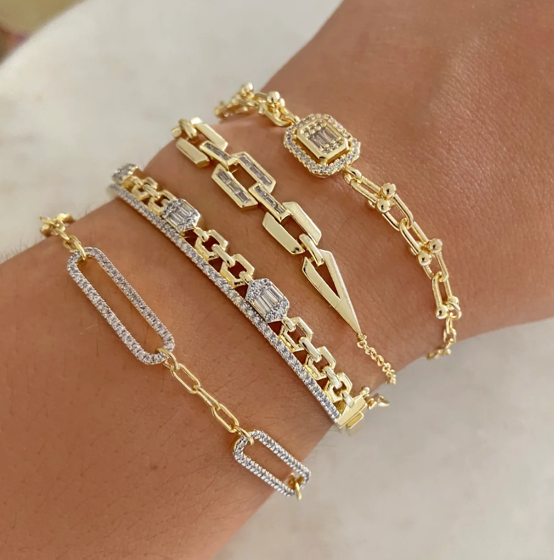 Zirconia Buckle Bracelet