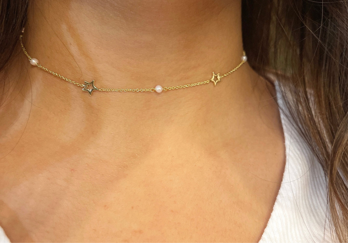 Stars & Pearls Necklace