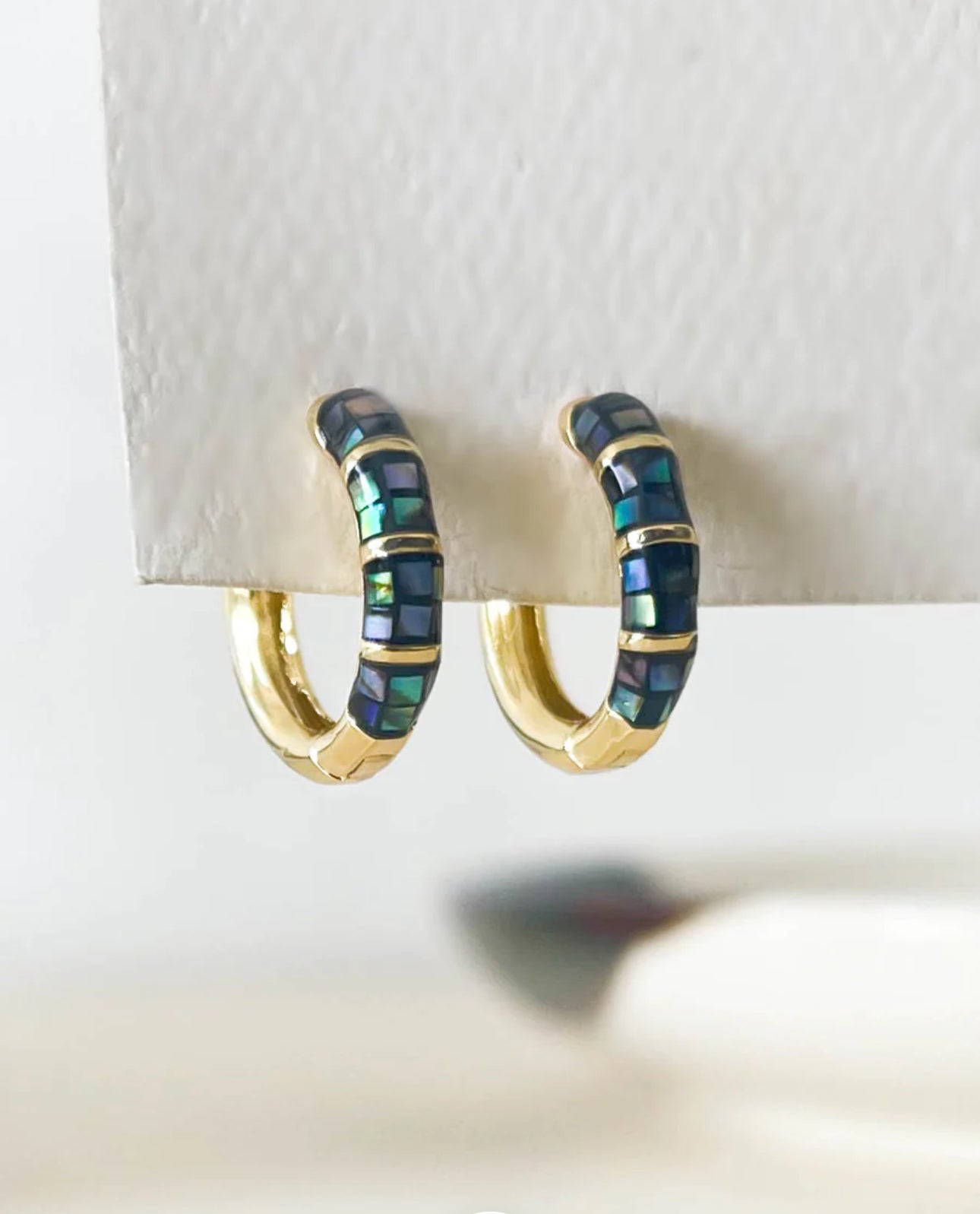 Mini Striped Abalone Hoops