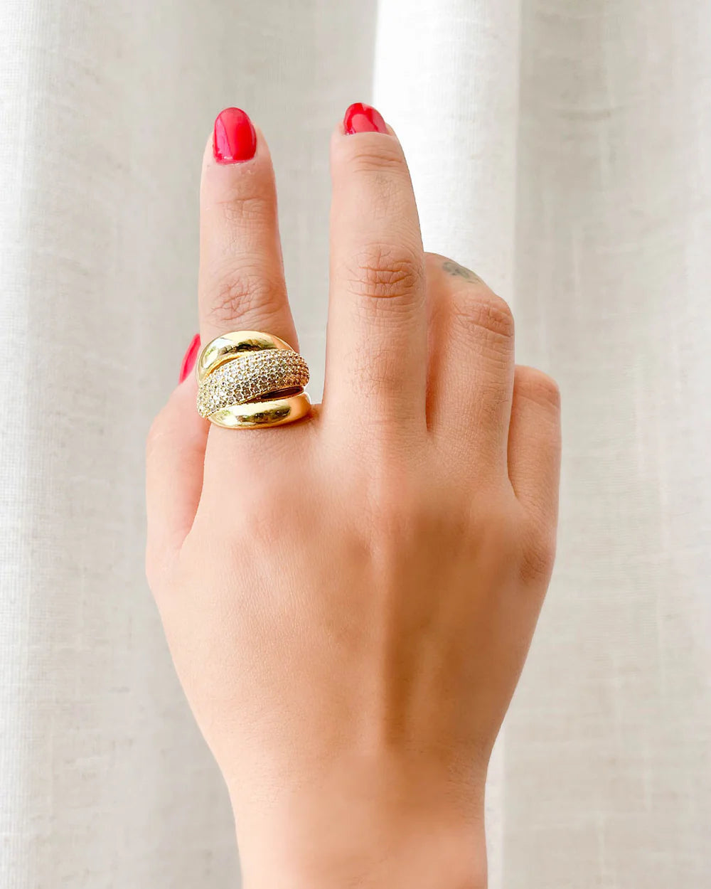 Golden Braid Ring