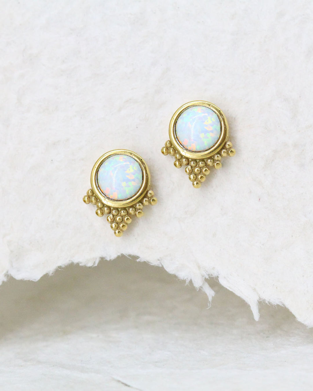 Dotted Opal Studs