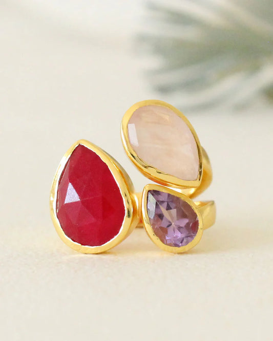 Pink Jade Ring