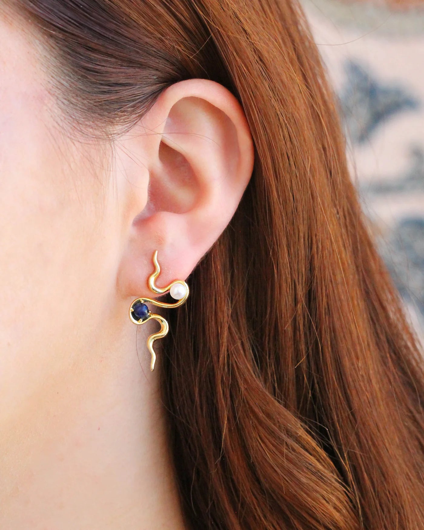 Curvy Serpent Earrings