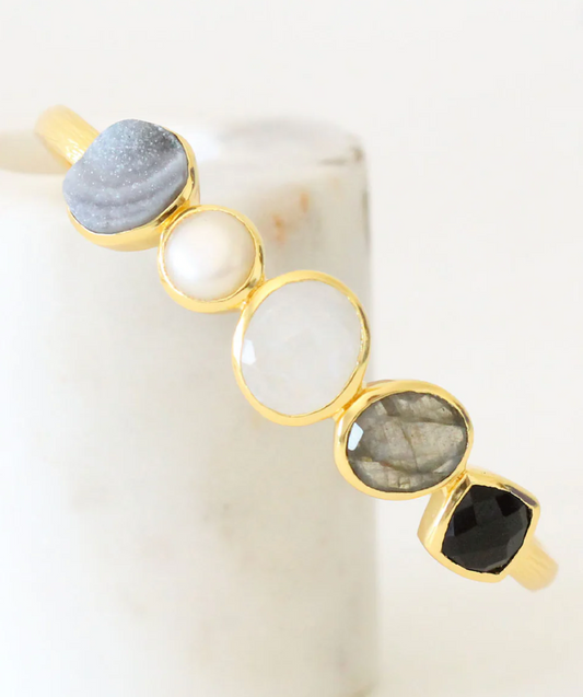 Earth Stones Cuff Bracelet