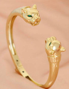Gold Puma Bangle Bracelet