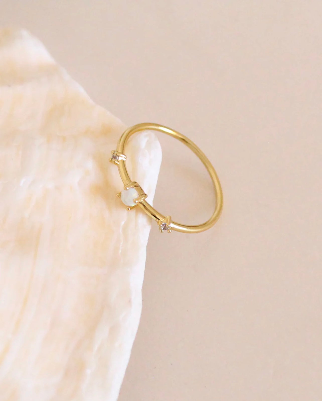 Dainty Opal Ring