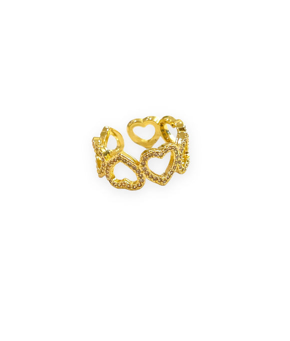 Up & Down Heart Ring
