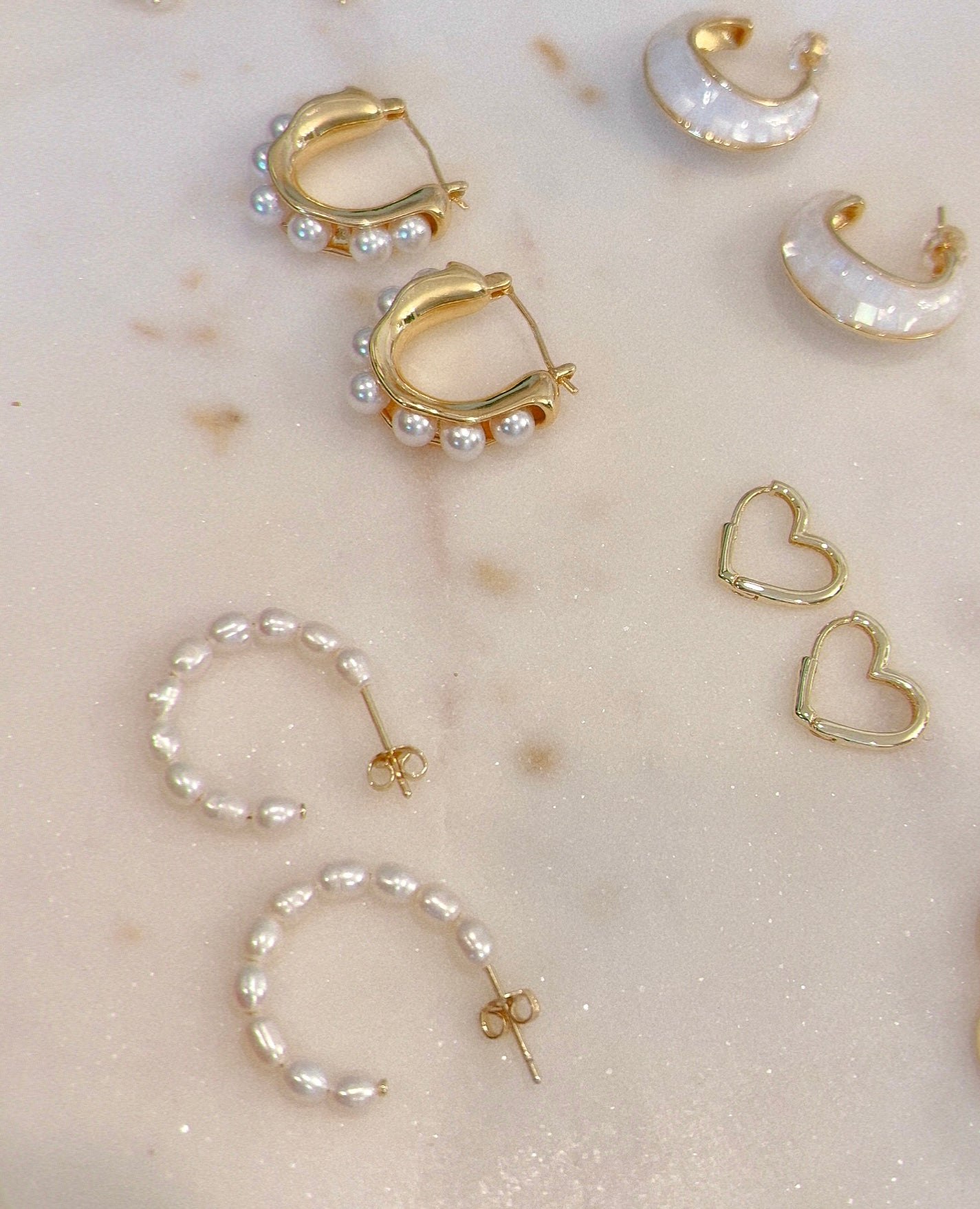 Pearl Hoops